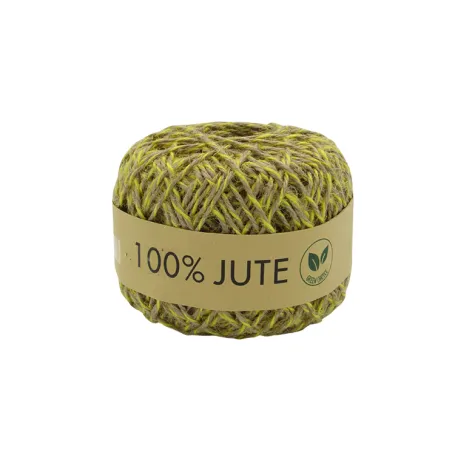 Two-Tone Jute Cord; 100 Jute; Yellow